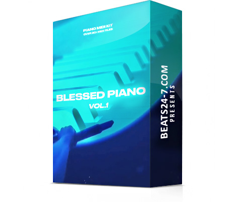 Piano MIDI Loops (Hip Hop Piano Loop Kit) "Blessed Piano" | Beats24-7