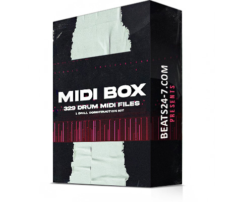Drum MIDI Kit - Royalty Free MIDI Drums "Drum MIDI Box" | Beats24-7