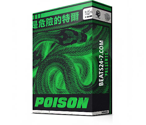 Royalty Free Sample Pack "Poison" Beat Stems + MIDI Files | Beats24-7